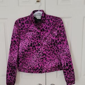 Carlisle Vibrant Purple Animal Print Jacket